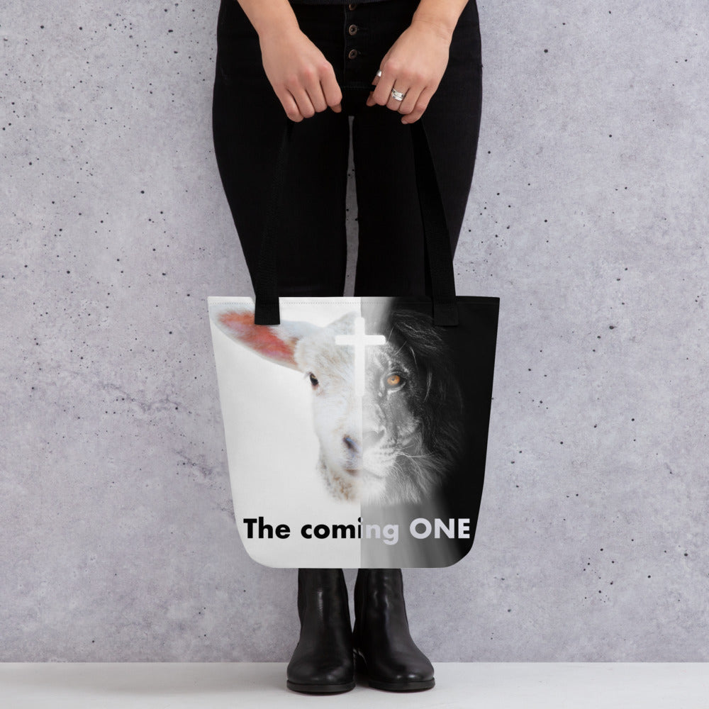 Lion and lamb Tote bag