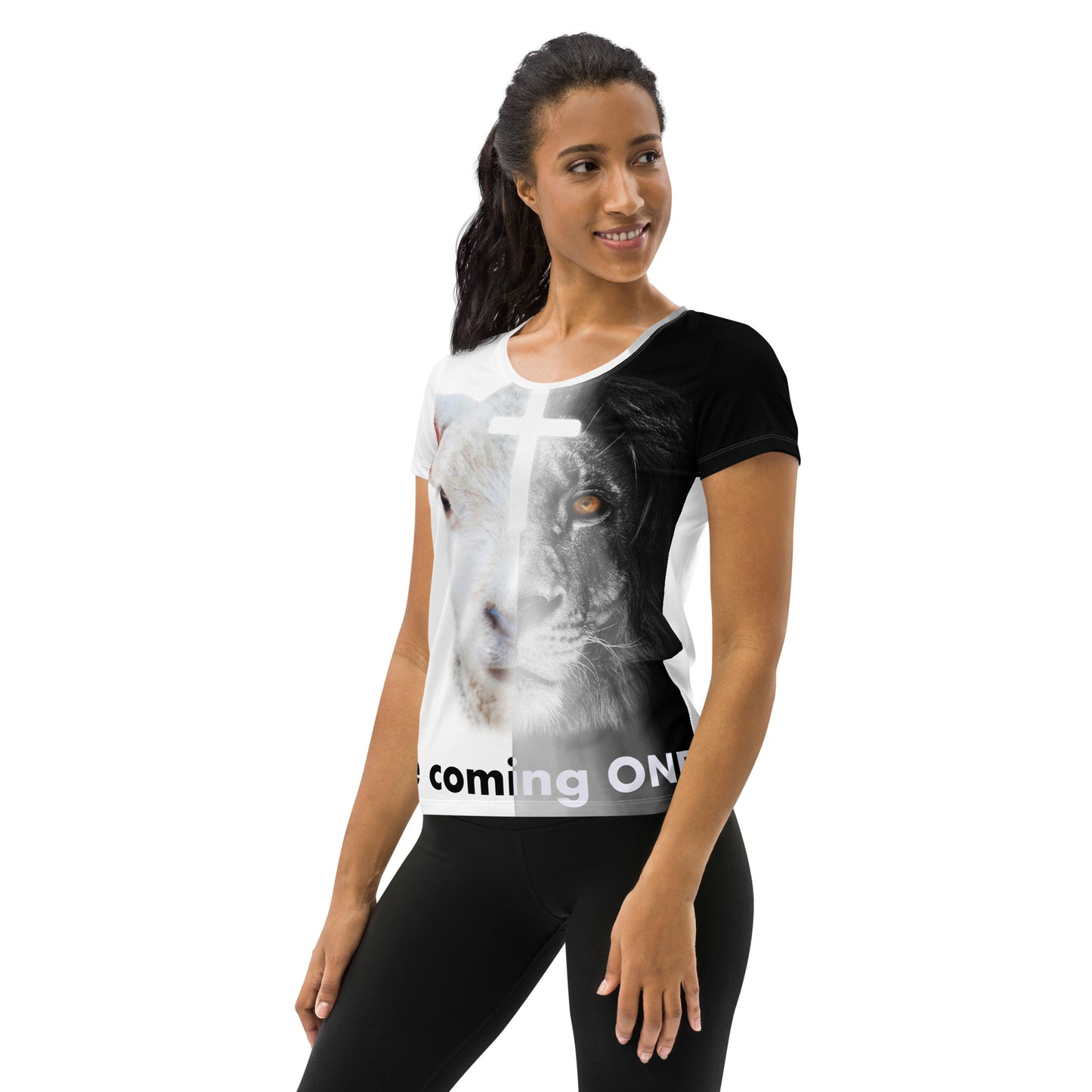 The Coming One All-Over Print Women's Athletic T-shirt